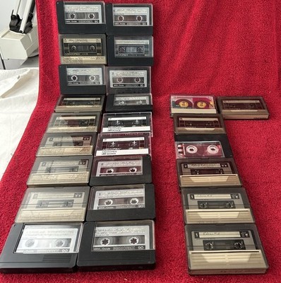 Memorex 25 Cassette Tapes Lot 9 -60 & 16- 90/ 15 MRX3 oxide -3MRX1-3 HBII -4 DBS