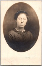 Antique RPPC Postcard ~School Teacher Beulah Balser Price Studio Bryan Ohio READ