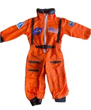 NASA Commander Orange Astronaut Space Suit Halloween Costume 18 Months