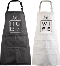 Husband Wife Apron Set Hubs Wife Apron Wedding Gift for Couples His and Hers ...
