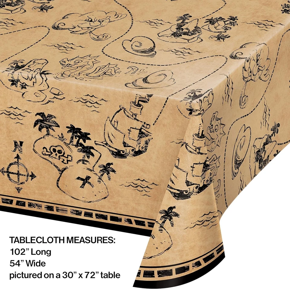 Plastic table cover Island Pirate Tablecloth 137cmX259cm Multi Color - Image 2 of 2