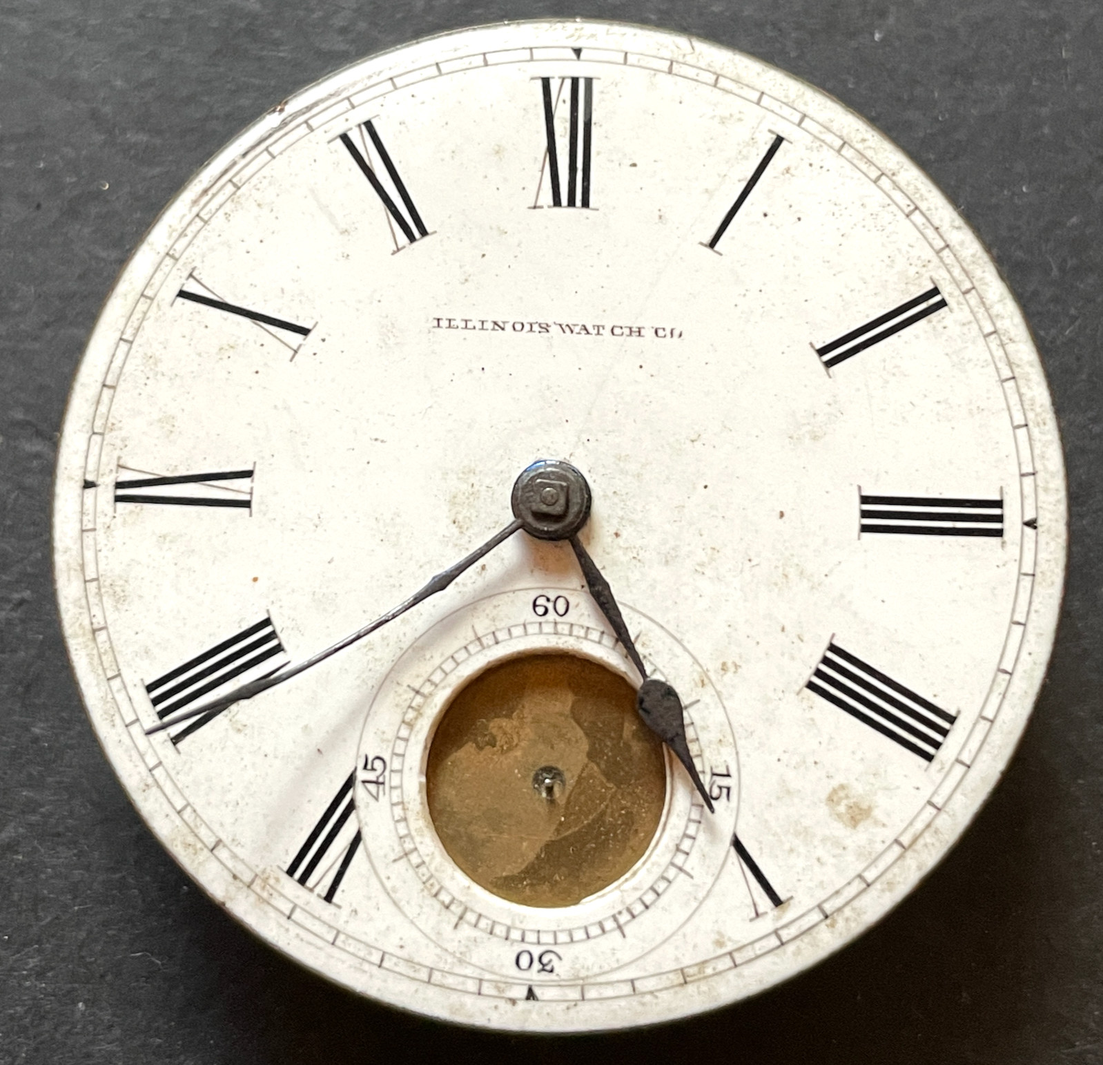 Antique 1882 Illinois Grade 2 Pocket Watch Movement Parts/Repair KW 18s 11j USA