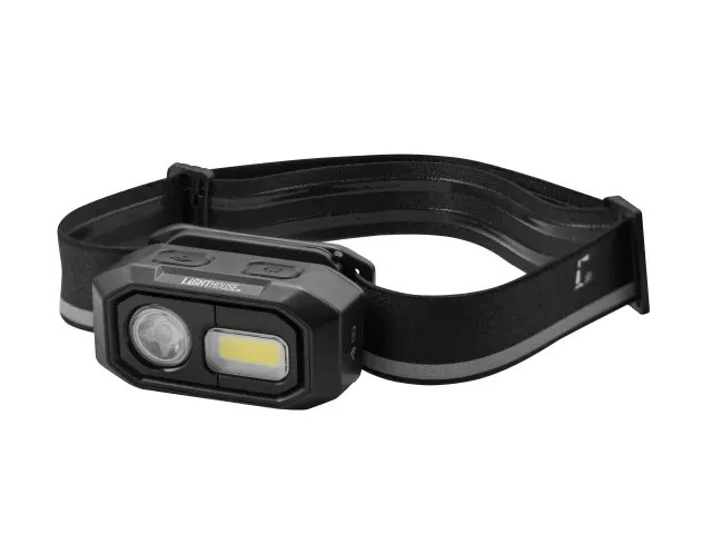 Elite Rechargeable LED Sensor Headlight 300 lumens L/H EHEAD300R