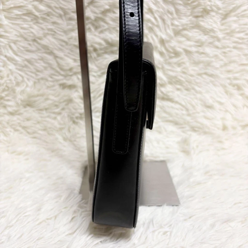 Auténtico bolso de hombro de cuero PRADA negro para mujer Italia 126762 Foto 4 de 4