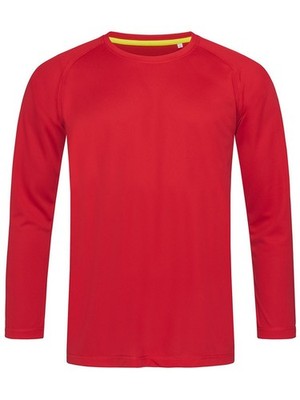 STEDMAN T-Shirt ACTIVE 140 LONG SLEEVE Herren Langarm CRIMSON RED