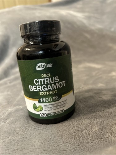 Citrus Bergamot 1400mg 120 Ct Heart Health Non-GMO Supplements 02/28