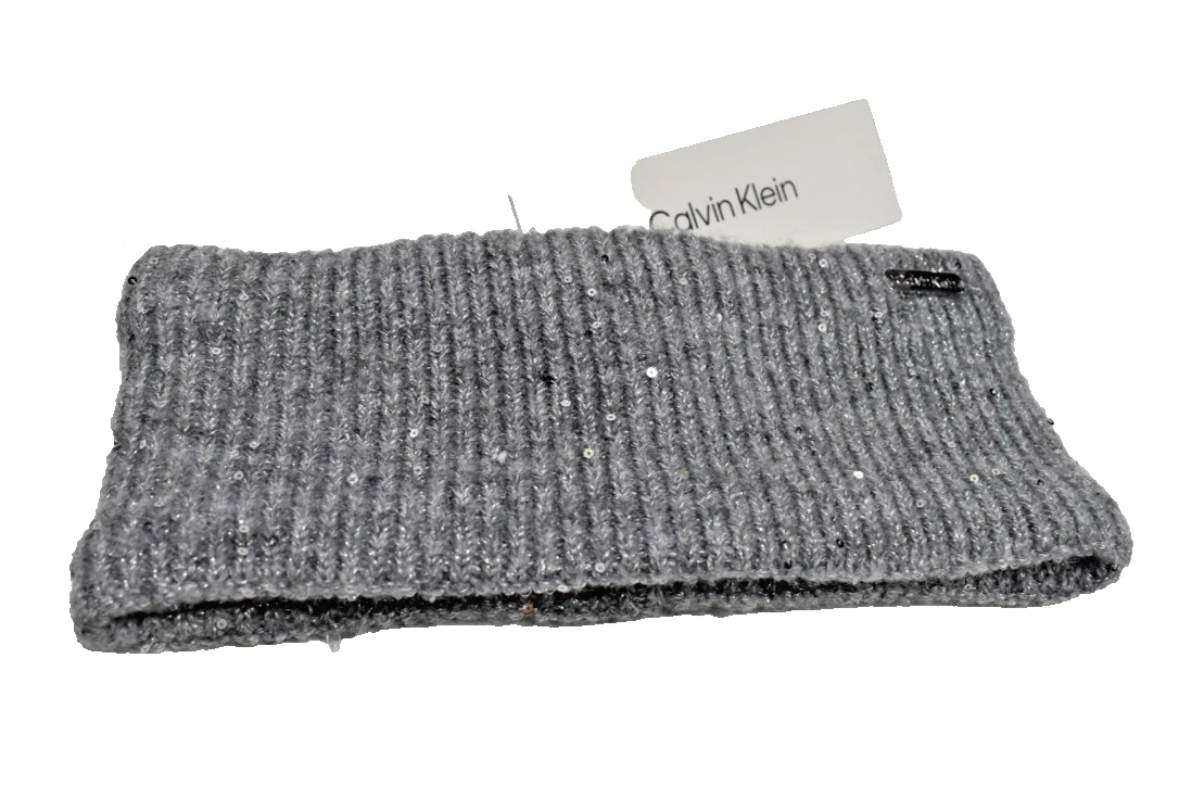 NWT Calvin Klein Faux Fur Head Band Wrap Ear Warmer Muff Grey NWT Calvin Klein Faux Fur Head Band Wrap Ear | Mercari main image 3