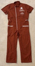  Vintage 70s 80s FIAT FIATAGRI Coveralls Overalls Farming Italy Brown Size 58