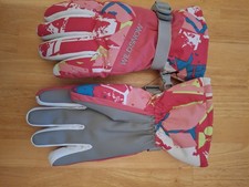NWT Pink Multi Color Girls Size Large Womens Small Wildsnow Gloves