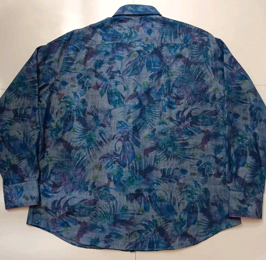 Stone Rose floral Button Down Collared Dress Shir… - image 6