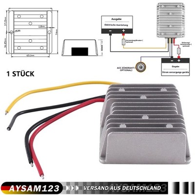 DC-DC 8V-40V zu 12V 10A/120W Spannungswandler Converter Buck Module Für Auto
