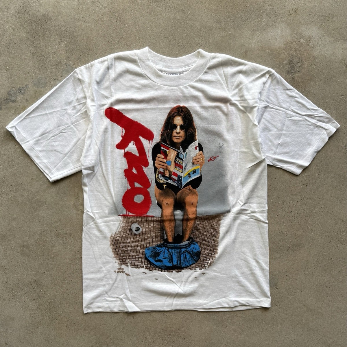 Ozzy Osbourne Vintage No More Tours 1992 Concert T-Shirt L Toilet