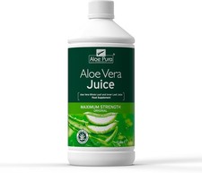 Aloe Pura Aloe Vera Juice Maximum Strength 1 Litre Natural vegan