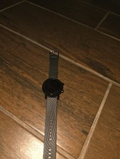 Motorola Moto 360 2nd Gen Smart Watch 46mm Black Silicone Band Touchscreen