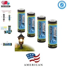 4-Pack 3.2V LiFePo4 14430 14 x 43mm 400mAh Rechargeable Battery for Solar Pan...