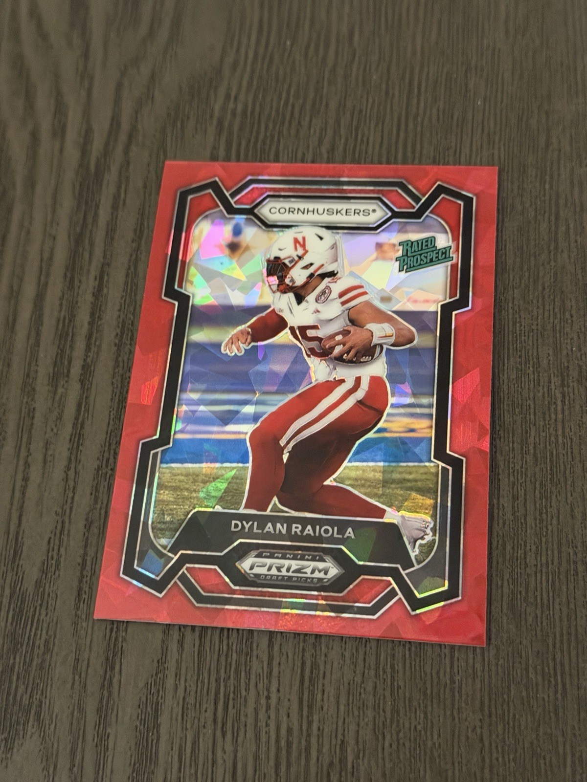 2024 Panini Prizm Draft Picks Rated Prospect Red Ice Prizm #194 DYLAN RAIOLA