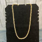 Vintage Trifari Gold & Pearl Twisted Necklace 24” — photo 2