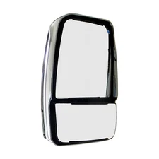 Velvac 714607 2020 Deluxe Series Door Mirror   Chrome, Driver Side