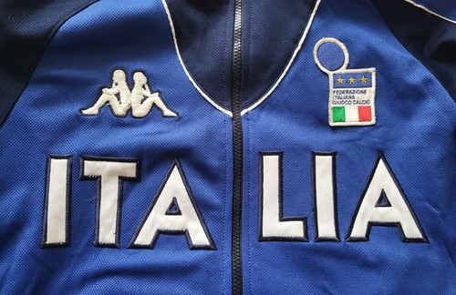 Vintage 1999-2000 Italy National Team Kappa Track Jacket XL Azzurri Euro 2000 - 第 4/11 張圖片