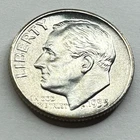 1953-P Roosevelt Dime - Exact Coin Imaged - 90% Silver Nice Condition Coin - 10