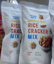 2 Packs Trader Joe's Sweet Spicy Rice Cracker Mix 8oz Each Pack Gluten Free