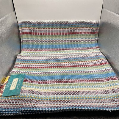 The Pioneer Woman Classic Chunky Stripe Placemats Cotton Set Of 4 14x19 NWT