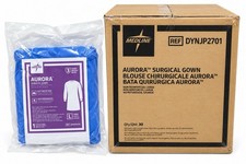 Medline Aurora Surgical Gown Large Size Level 3 DYNJP2701 Box of 30