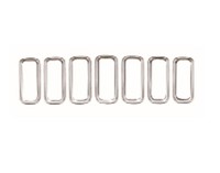 Satz VON Zierleisten FÜR Gitter Grill Vorne Jeep Renegade 2014-2018 Verchromt