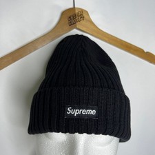 Supreme Overdyed Knit Beanie in Black