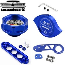 Jdm Blue Oil Filler Capradiator Capbattery Tie Downtow Hook For Honda Civic Jdm Blue Oil Filler Capradiator Capbattery Tie Downtow Hook For Honda Civic