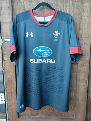 Under Armour Official Wales WRU Away Rugby Trikot Shirt Saison 2017/18 Herren XL