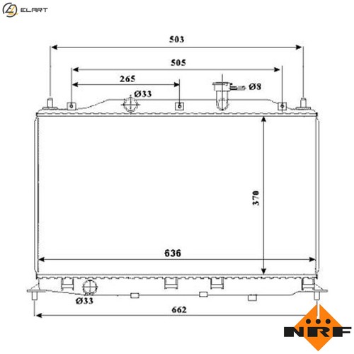 RADIATOR ENGINE COOLING 53822 FOR G4EE 1.4L G4ED 1.6L 4cyl ...