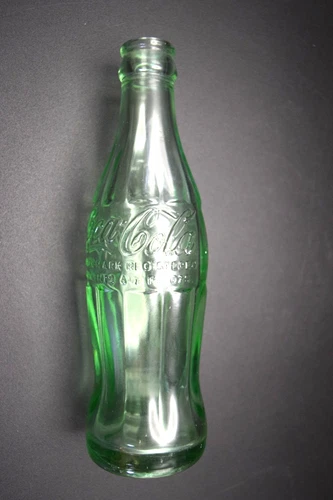 Vintage Green Glass Coca Cola Bottle 6 1/2 Fl. Ozs. Late 1950s-Mid 1960s