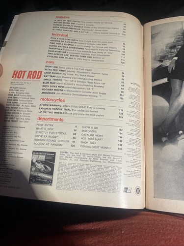 Hot Rod Magazine March 1971 Edition In Very Good Condition-see Photos - Picture 9 of 9