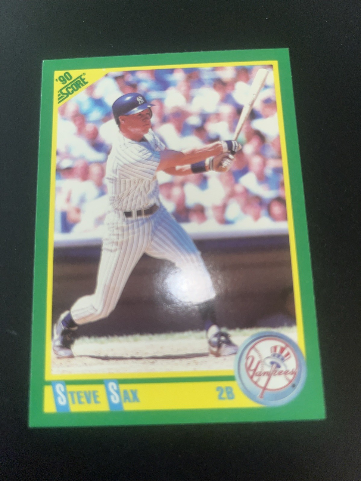 1990 Score #125 Steve Sax New York Yankees