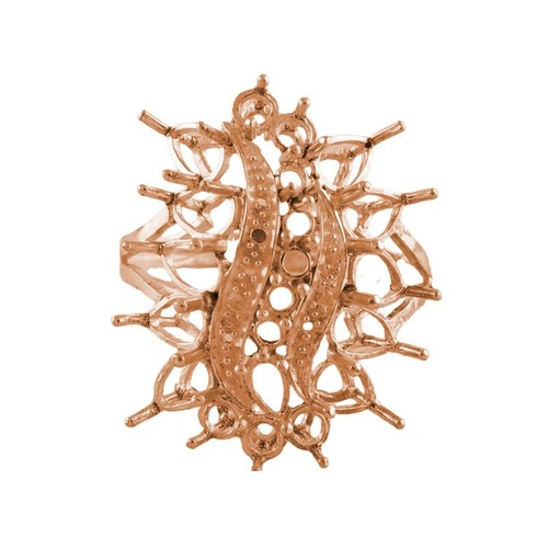 925 Sterling Silver 4x6mm Pear Semi Mount Cocktail Ring For Engagement Ring