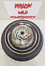 2005 HARLEY ELECTRA GLIDE 16x3 Front Wheel Rim Tire Laced Brake Rotor