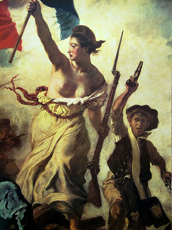 Eugene Delacroix•LIBERTY LEADING THE PEOPLE 1830 Louvre Paris