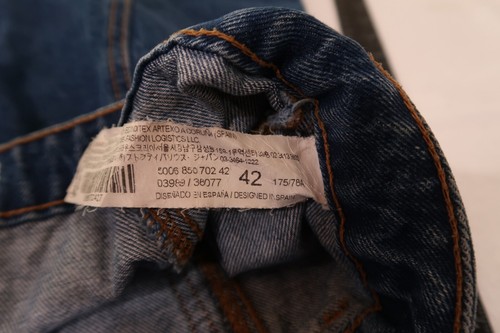 Vintage Y2K Stradivarius Button Front Denim Mini Skirt Womens Medium Wash Sz 10 - Picture 11 of 14