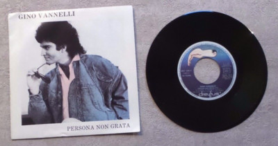 DISQUE VINYLE  45T 7'' SP / GINO VANNELLI - PERSONNA NON GRATA - 1987 PROMO