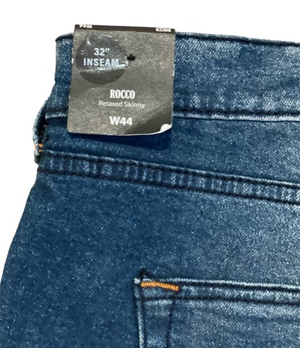 Pantalones de mezclilla True Religion para hombre Rocco Moto relajados ajustados 44x32 - Imagen 8 de 10