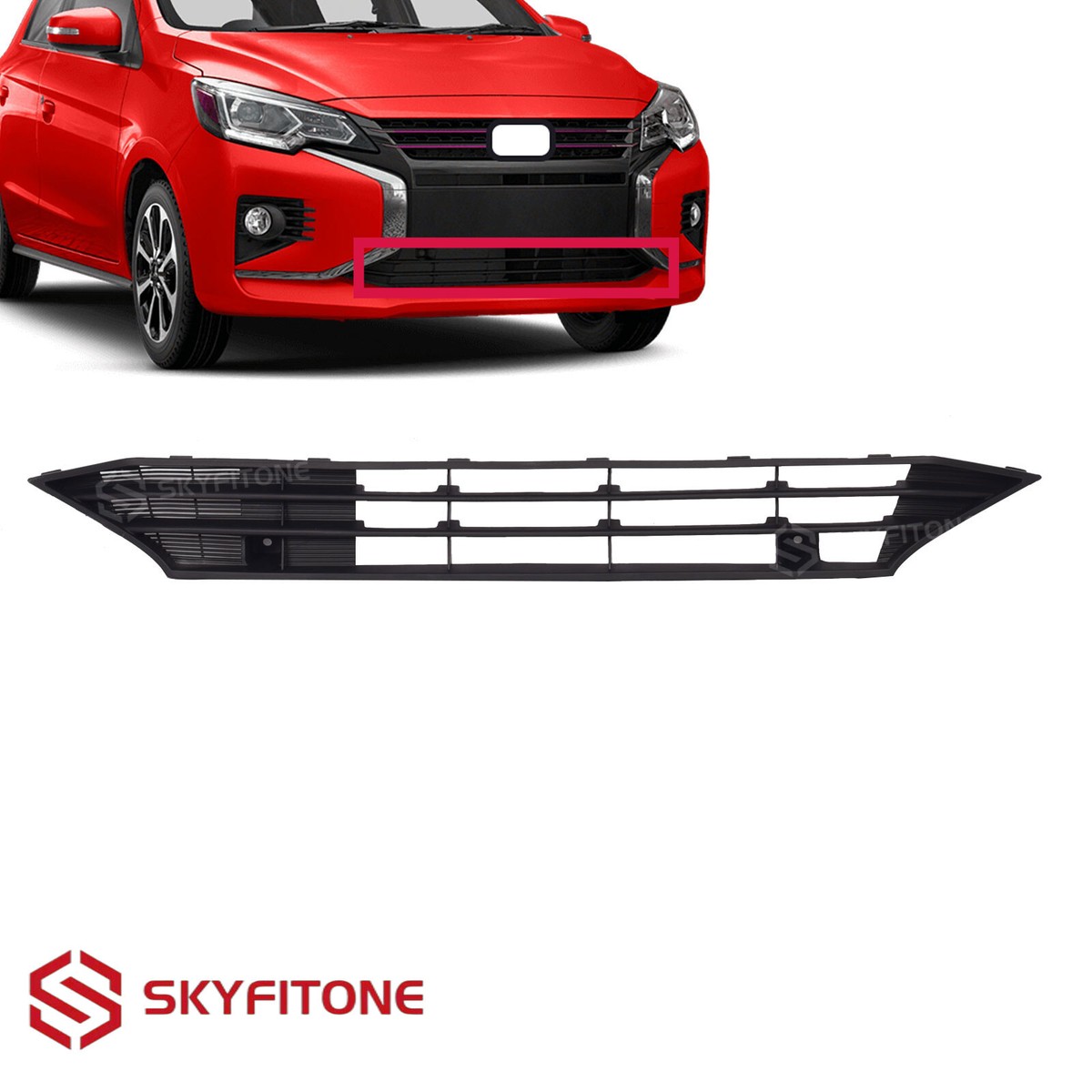 mati22 Fits Mitsubishi Mirage 2021 2022 2023 2024 Front Bumper