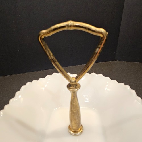 Vintage Milchglas Nagelschale mit Sägezahnrand (#351) - Bild 7 von 8