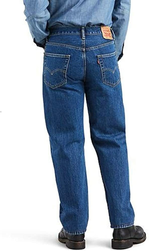 Levi's 550 Relaxed Fit Tapered Leg Dark Stonewash Jeans 34 X
