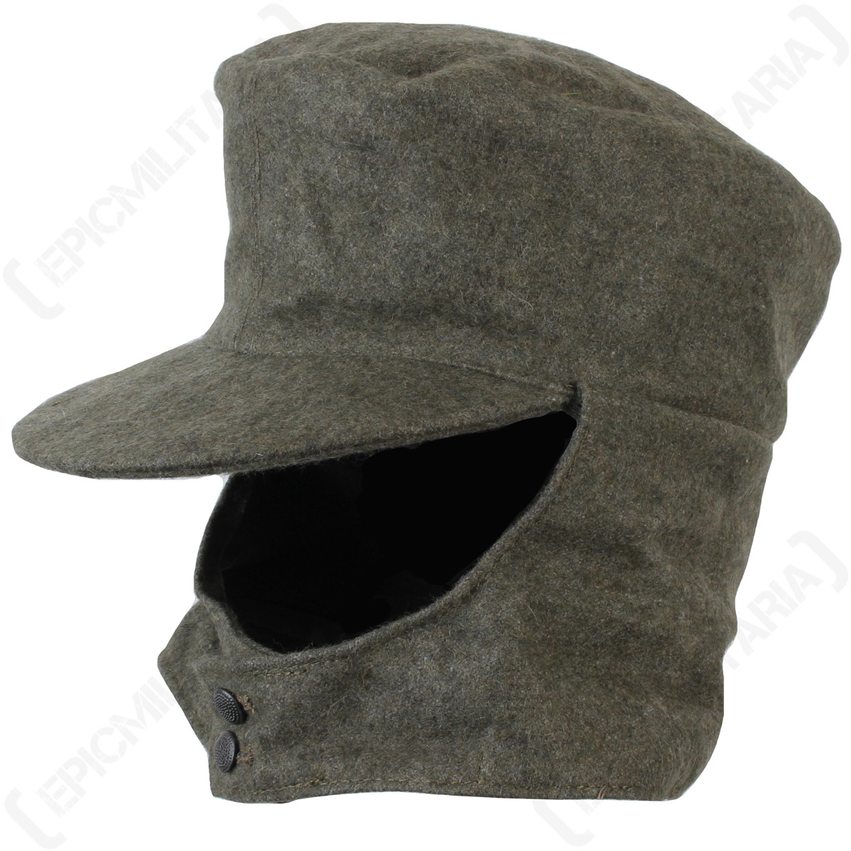 WW2 German M43 Cap German Army M43 Heer Field Ski Cap – WW2 Reproduction In Field Grey Wool, All Sizes Original WW II US Field Gear & Equipment - Foto 5