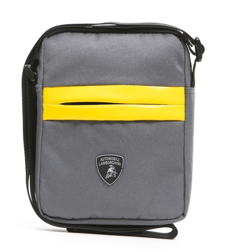Borsello Borsa Tracolla Uomo Lamborghini Ecopelle cross body grigio 17x22x5  cm | eBay