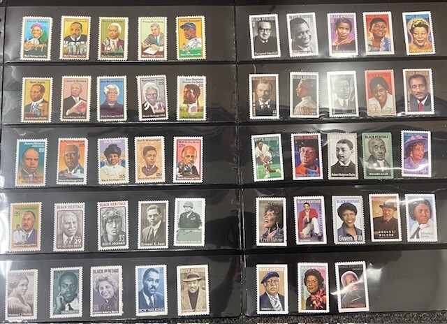 US Black Heritage Stamps Complete Set of 48 Single (2025 included