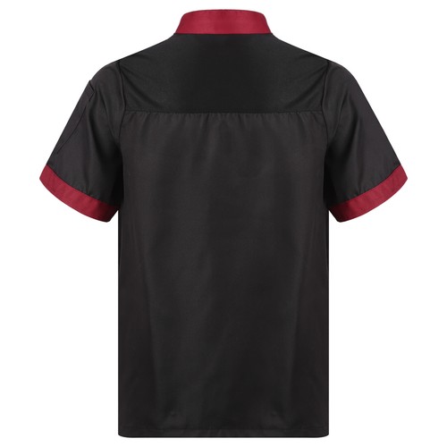 Unisex Men Women Short Sleeve Chef Jacket Coat Cook Work Restaurant Uniform Top - Picture 30 of 43