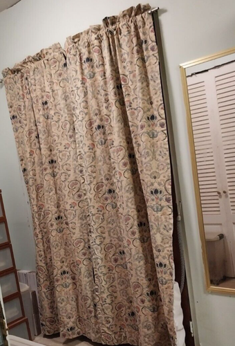 Par de cortinas vintage Ralph Lauren Provence - 84" de largo lavadas - algodón/forradas - Imagen 18 de 19