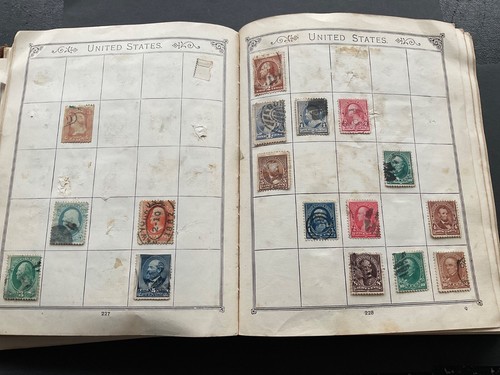 Old Antique Lincoln 17th Edition Stamp Album with 500+ stamps. - Picture 23 of 24